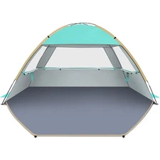 Gorich Beach Tent, UPF 50 Sun Shelter, Easy Setup, Fits 3-10 People