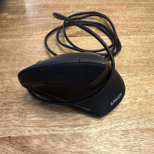 Anker A7816 Ergonomic Vertical Optical Mouse Wired USB 1600 DPI Black