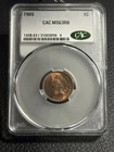 1905 Indian Cent CAC Grading MS63 RB - Beautiful Coin  UNDER-GRADED PQ