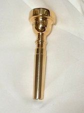 BACH 1 1/2C Trumpet mthp 25 throat GOLD PLATE