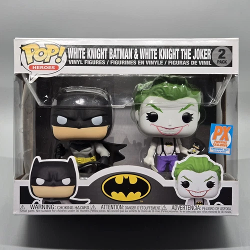 White Knight Batman & The Joker 2 Pack ~ Funko Pop Heroes PX 2021 SDCC Exclusive