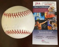 Gorman Thomas OAL Single Signed Baseball Freshly Authenticated by JSA - CM 576