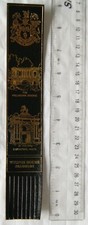 Vintage: black leather bookmark - Wilton House, Salisbury - Palladian Bridge &