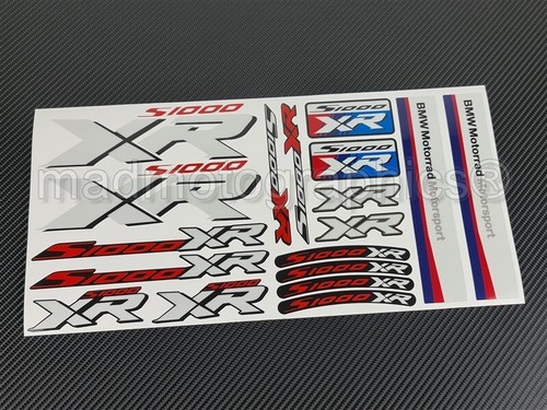 Reflektierende Motorrad Aufkleber stickers für BMW S1000XR Laminiert Weiß - Picture 5 of 9