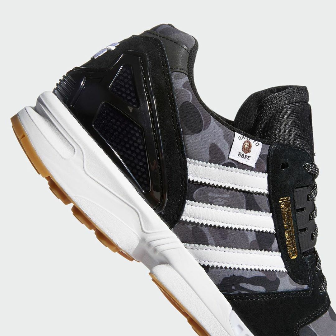 BAPE UNDEFEATED ADIDAS ORIGINALS ZX 8000 A-ZX FY8852 BLACK BRAND