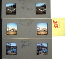 3x Stereo realist slides - Boats 1961 Kodachrome