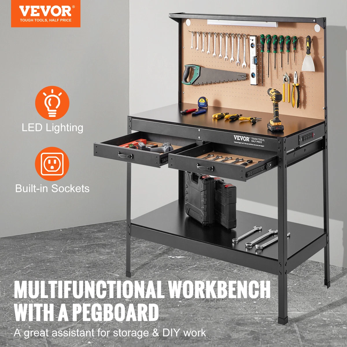 VEVOR Multifunctional Workbench 48x24
