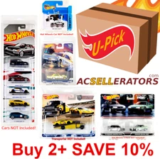 🔥 Hot Wheels Protectors 👆 YOU PICK 👆 2-Pack, Team Transport, Premium, 5-Pack