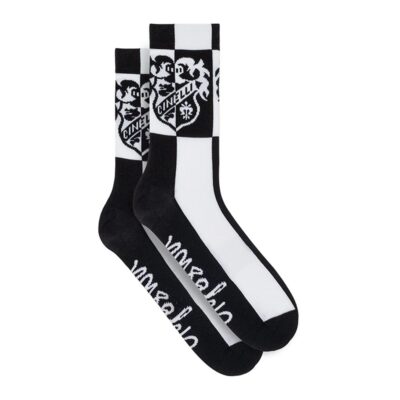 Cinelli Radsocken ''Crest Black'n'White'' 13 cm - Official Cinelli Merchandise