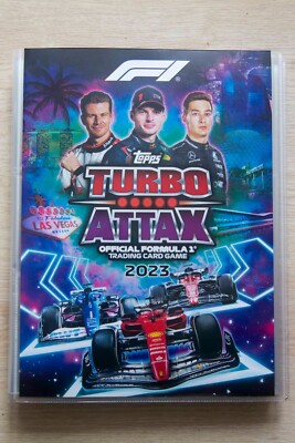 Topps Turbo Attax 2023 Formel1 Sammelmappe mit 214 Karten +9 Limitierte