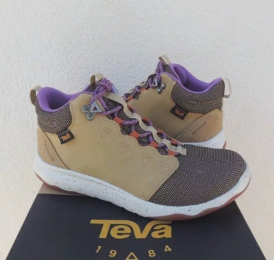 TEVA PRAIRIE SAND ARROWOOD MID WP LEATHER SNEAKER BOOTS, US 7/ EUR 38 ~NEW