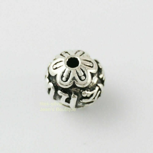 7mm Om Mani Padme Hum Bead Spacer DIY Perle 925 Silber Buddhismus Charm A2130 - Bild 6 von 6