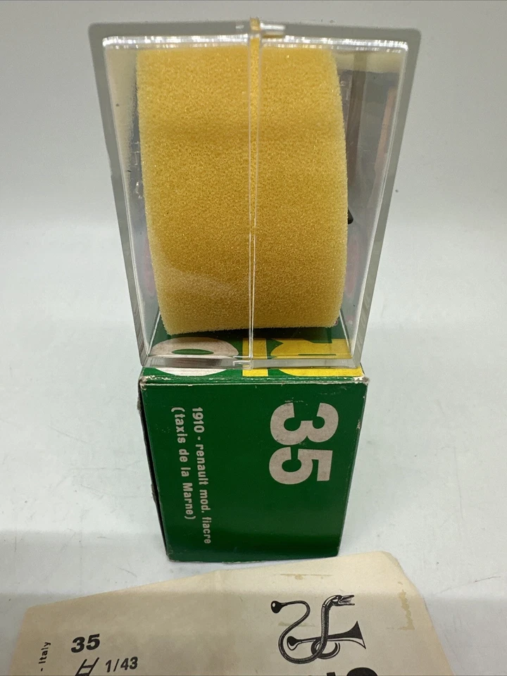 Coche Modelo RIO Renault 1910 Fiacre Escala 1:43 Rojo Negro Hecho en Italia Nº 35 Foto 4 de 4