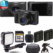 Sony ZV-1 Digital Camera Black Extra Battery LED 1 Yr Warranty