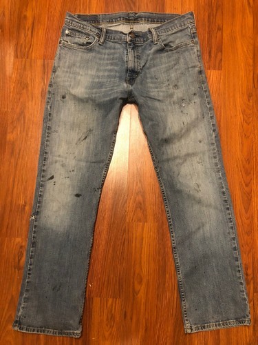Mens Levis Distressed Destroyed Stained 