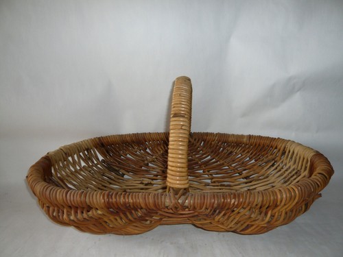 Panier de Rangement en Osier - CREATIVE HOME - 30 x 20 x 16 cm - Marron - Tissé à la main - Maison