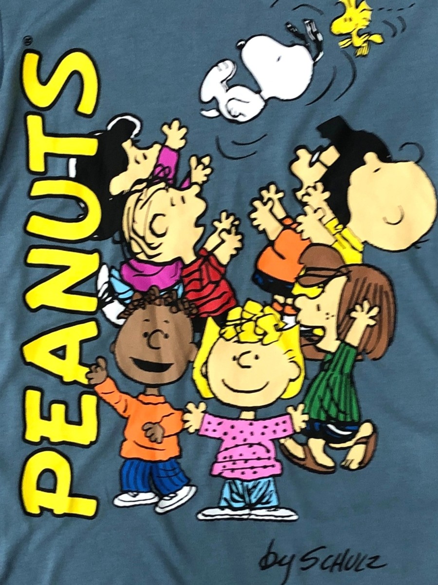 Spreadshirt Peanuts Snoopy T-Shirt Für Frauen In Navy – Taillierter Schnitt, Weicher Stoff, Größe L