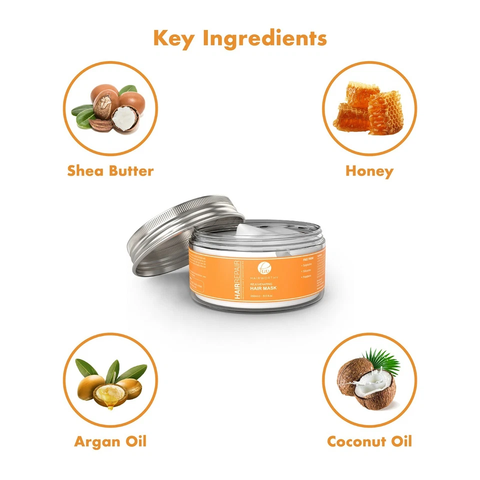 Hairworthy Hairrepair Rejuvenating Hair Mask for Soft, Shiny and Healthy Hair. - Image 4 of 4