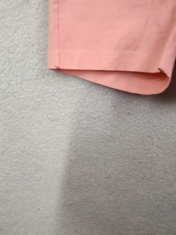 Chino New York Company Mujer Corto 8 Rosa Mezcla Algodón Pierna Recta Elastizado Foto 4 de 4