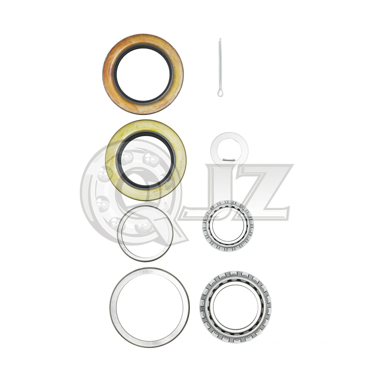 Trailer Bearing Kit 5200# Bearing Axle Kit With 25580 LM67048 Bearings - 1.25" For Trailers & Mobile Homes Trailer Wheel Hub Assembly - Foto 5