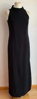 Damen Schwarz Lang Abendkleid-SONIA by-Gabriela Schiffer Gr.-36, Zustand-wie NEU