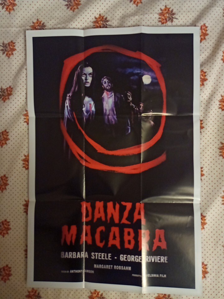 Locandina originale film Danza macabra (1964) - Regia di Antonio Margheriti, Sergio Corbucci
