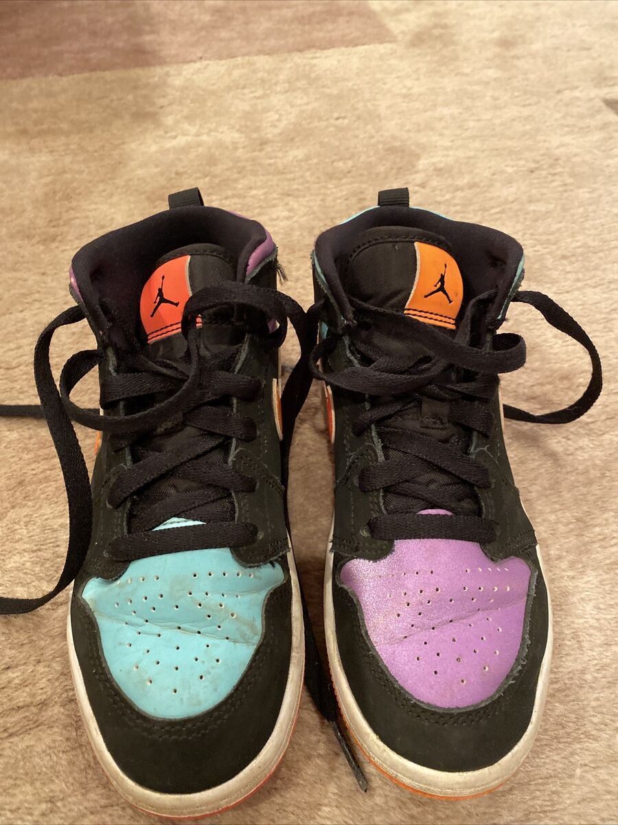 Nike Air Jordan 1 Mid Candy 13C Mismatch Orange Purple Nike Air Jordan 1 Mid Candy 13C Mismatch Orange Purple