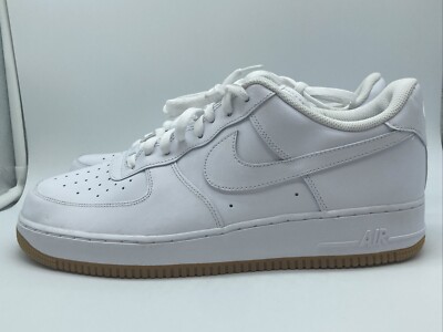 Nike Mens Air Force 1 '07 White Mens Sz 14 Shoes Gum Bottom