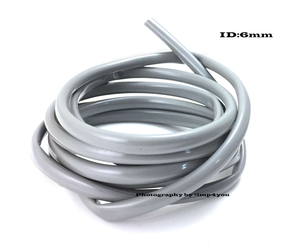 6mm Gray PVC Sleeve Tube for Wire Harness wiring Loom Cover Protection