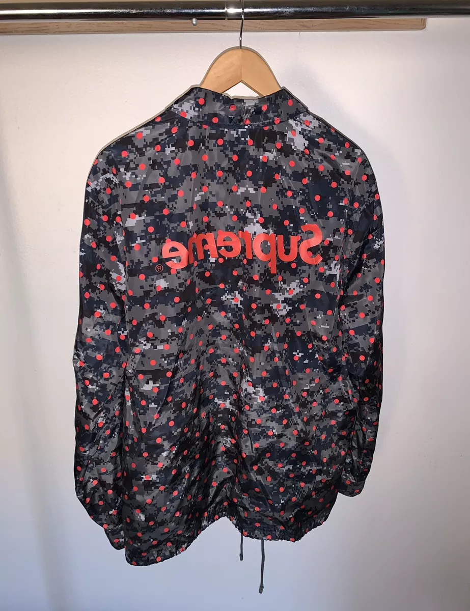 Supreme CDG SHIRT Coaches Jacket Size XL Navy Comme Des Garçons | eBay