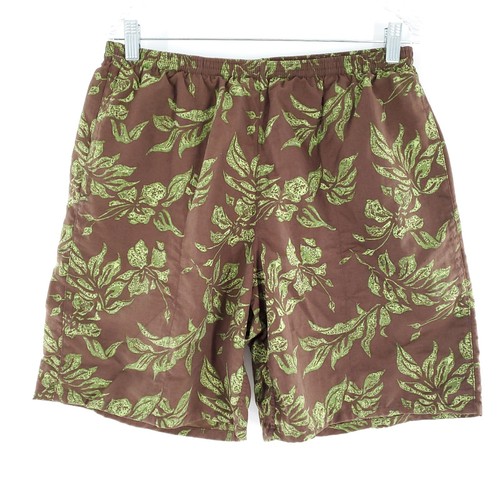 Patagonia Men Baggies Short Nylon Floral Green Brown Size L (29x8) - 58031