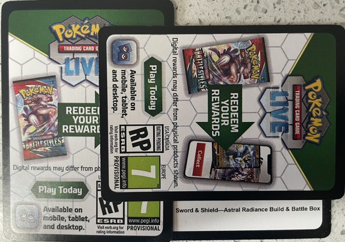 1 Pokemon Tcg Online Ptcgo Astral Radiance Build Battle Box Code Card Ebay