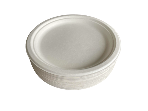 TG-GENT Pappteller 200 Stück - 22,6cm Weiß, Stabil & Umweltfreundlich Für Partys