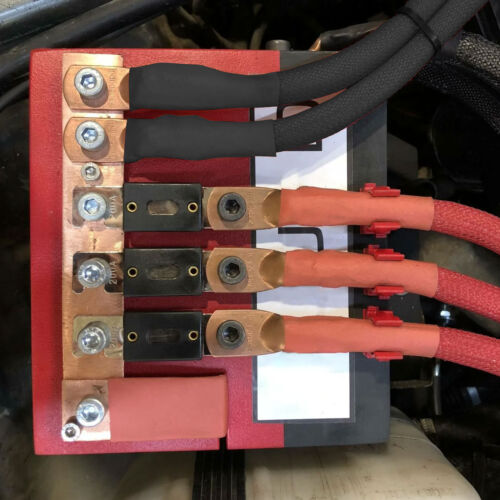 40 pcs 1/0 AWG Gauge Copper Lugs w/ BLACK & RED Heat Shrink Ring Terminals Set - Picture 8 of 11