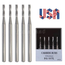 Dental Burs Surgical FG SURG 557L Long Shank Carbide High Speed Drills FGOS