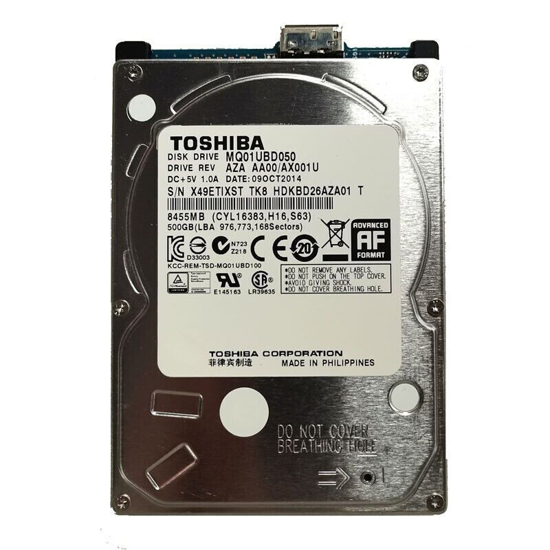 Toshiba 500GB MQ01UBD050 2.5