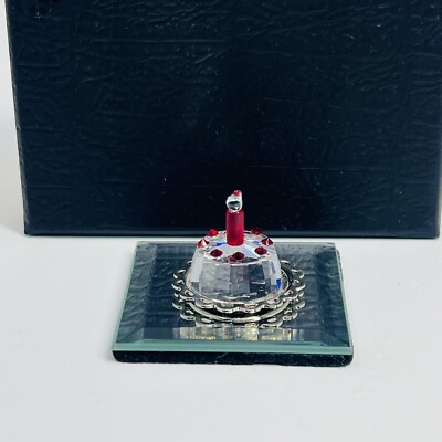 Swarovski Crystal Figurine 296555 Happy Birthday Cake