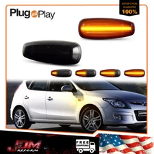 For 2008-2012 Hyundai Elantra Sequential Smoke LED Side Marker Turn Signal Light