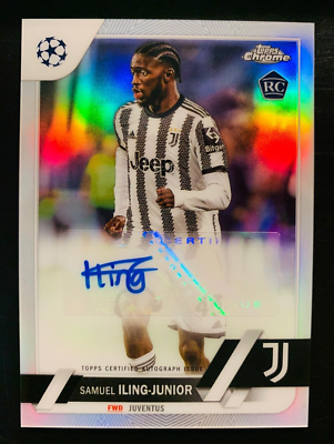 Topps Chrome SAMUEL ILING 直筆サインカード RC 2022-23 Topps Chrome UCC CA-SI Samuel Iling-Junior Autograph