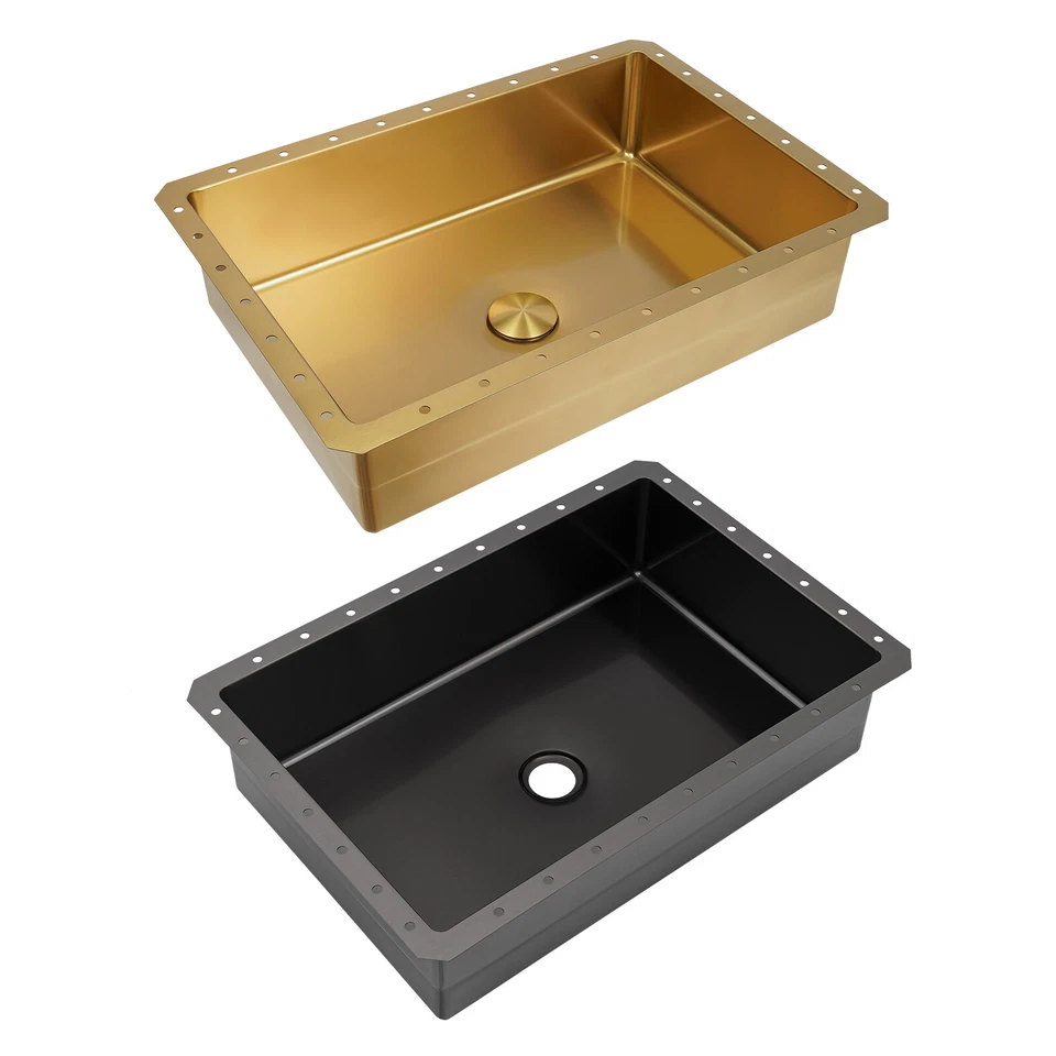 23L/ 6.07 Gallon Sink Bathroom Undermount Wash Sink Bathroom Rectangular Sink - Image 4 of 4