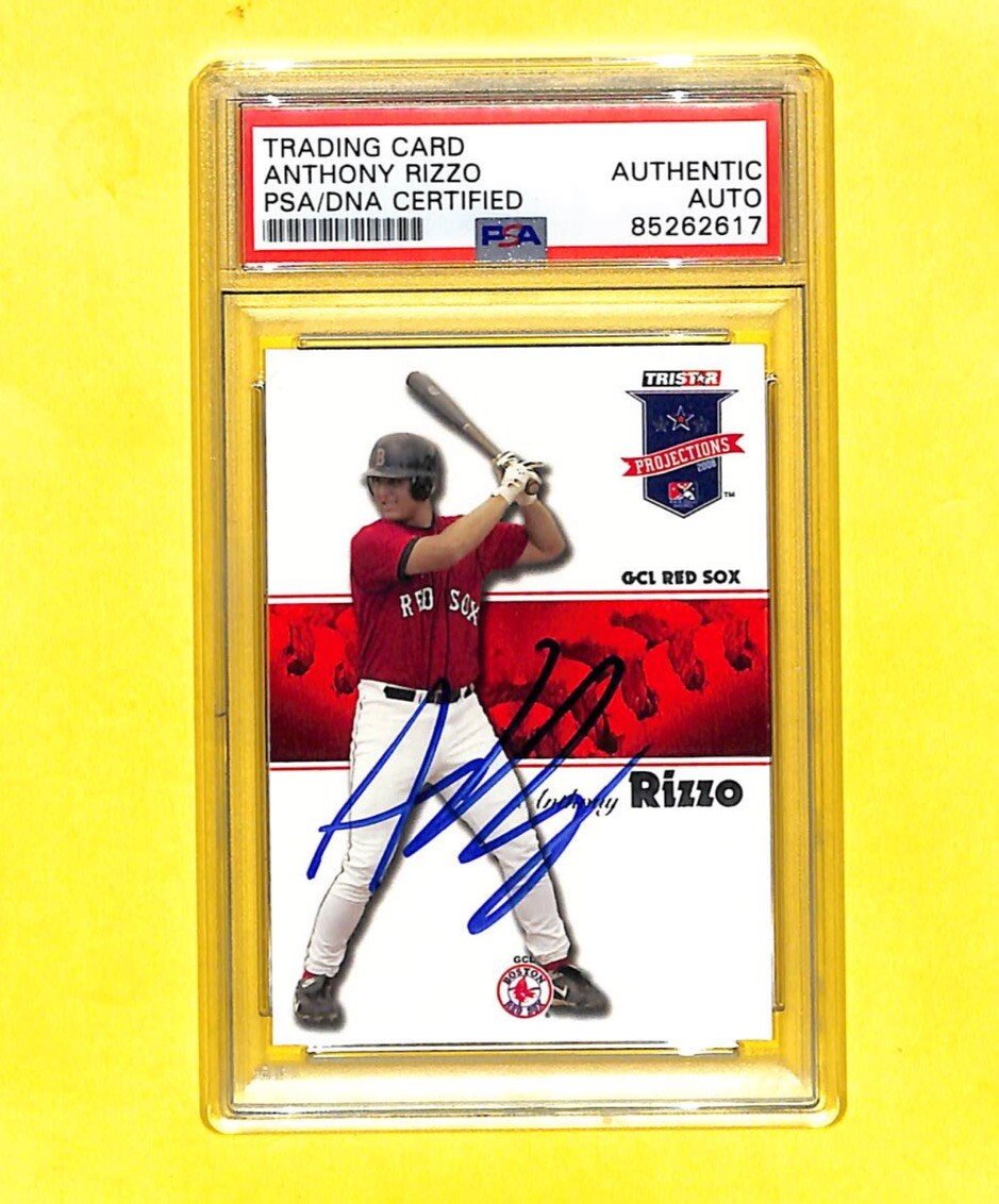 Anthony Rizzo Signed Auto 2008 Tristar Projections Card #44 PSA/DNA COA ...