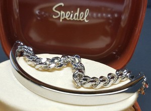 speidel initial bracelet chain mens silver box