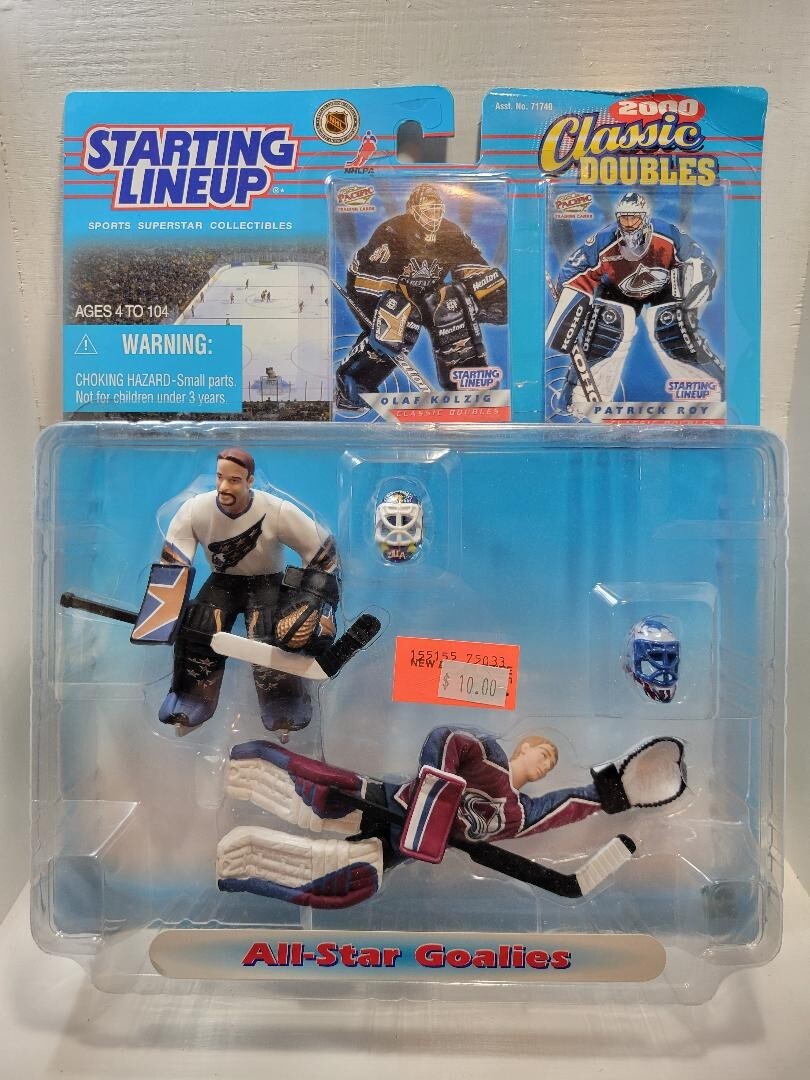 2000 STARTING LINEUP OLAF KOLZIG PATRICK ROY CLASSIC DOUBLES NIP FREE SHIPPING