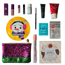 Ipsy Holiday Glam Bag Makeup Skincare Beauty Lot NEW