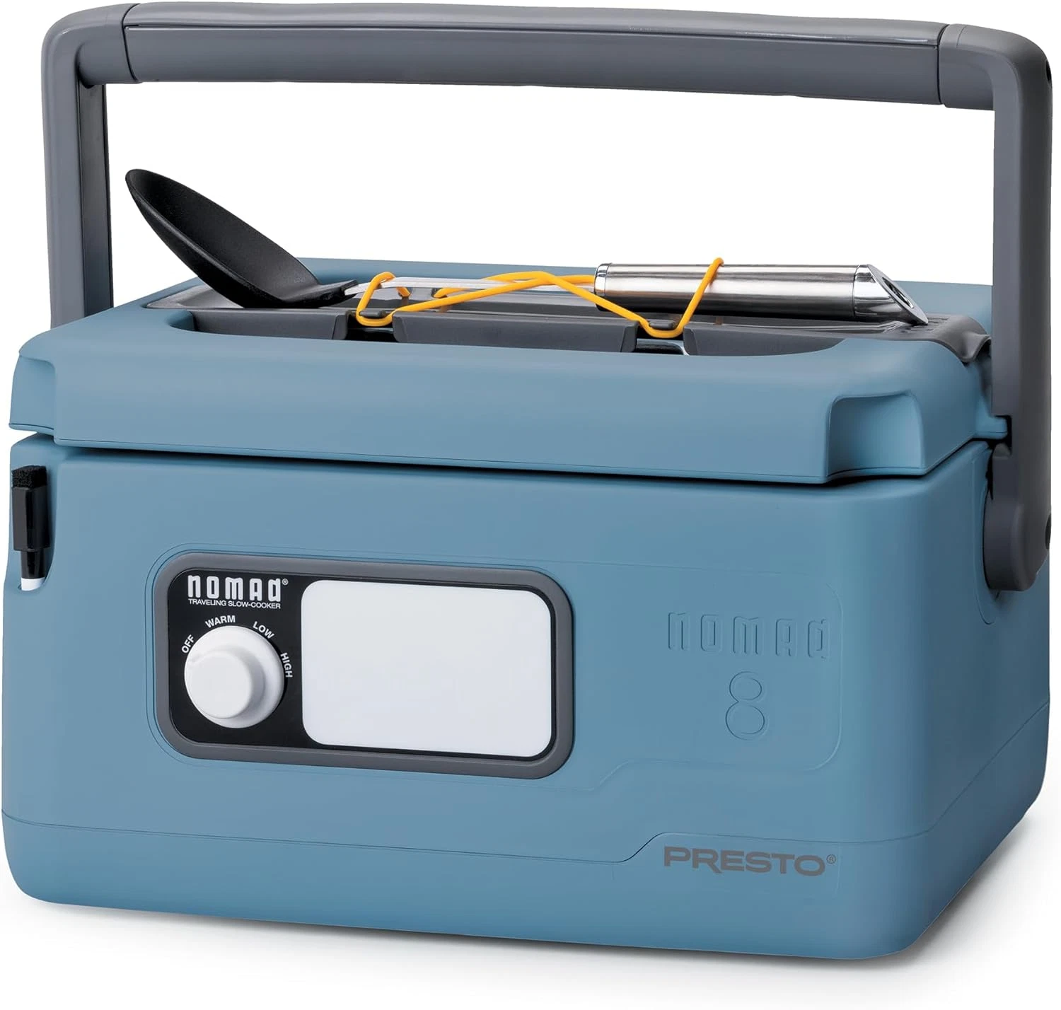 Nomad 8-Quart Traveling Slow Cooker - Blue, Perfect for On-the-Go Meals