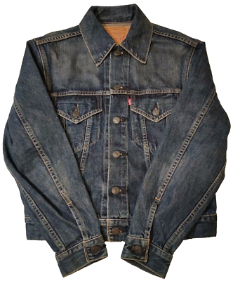 Levis 557 Type 3 Denim Trucker Jacket Big E Size 36 71557-02 Made