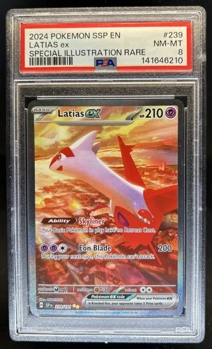 2024 Pokemon Surging Sparks Latias Ex #239/191 PSA 8