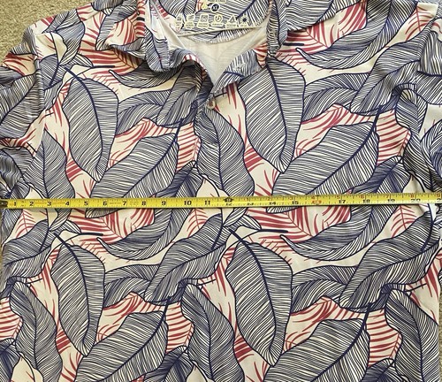 Camisa polo de golf TailerByrd para hombre extra grande XL estampado floral FPS30 - Imagen 5 de 7