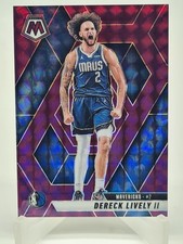 Derek Lively II 2024-25 Panini Mosaic Purple Mosaic 38/99 Dallas Mavericks