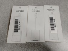 LOT OF 3 Apple A1307 Mini DisplayPort to VGA Adapter MB572Z/B